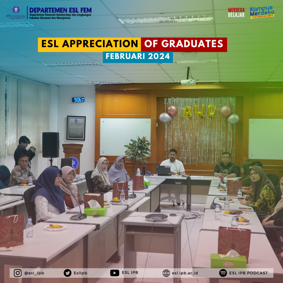 Appreciation of Graduates Departemen ESL