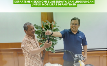 Ketua Departemen ESL Adakan Serah Terima Sepeda Listrik untuk Mobilitas di Departemen