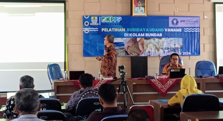 ipb-perkenalkan-budidaya-udang-vaname-dengan-media-biofolk-di-kota-cirebon