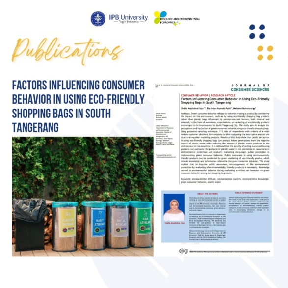 Factors Influencing Consumer Behavior in Using Eco-Friendly Shopping Bags in South Tangerang