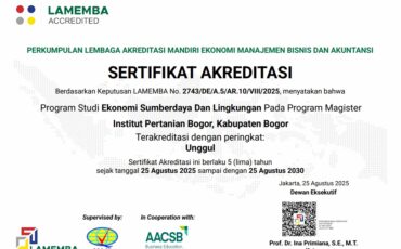 Sertifikat Akreditasi Magister ESL Unggul 2025-2030
