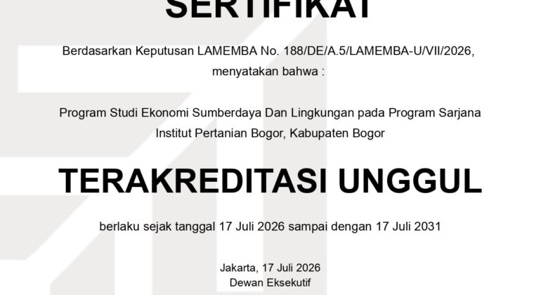 Sertifikat Terakreditasi Unggul Sarjana ESL